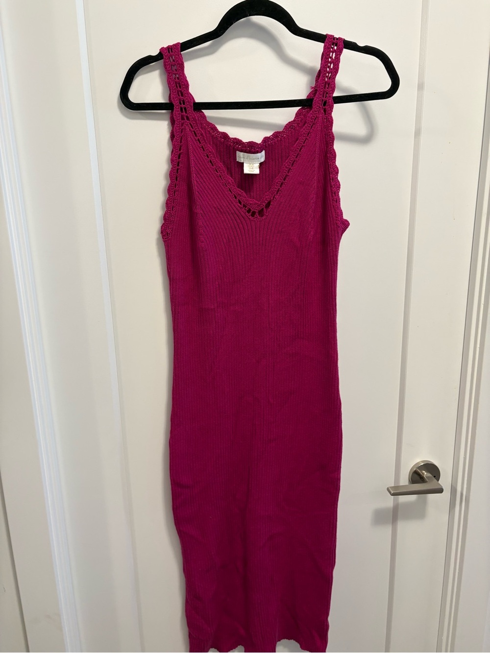 House of Harlow 1960 Fuchsia Knit Midi Dress